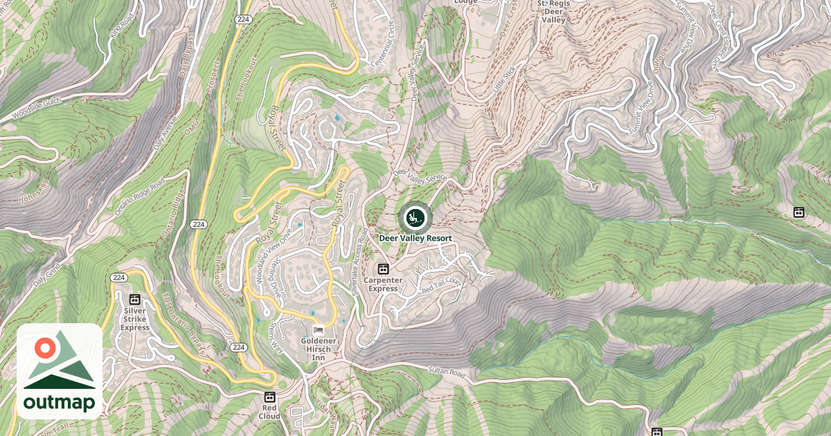 Map of Deer Valley Resort