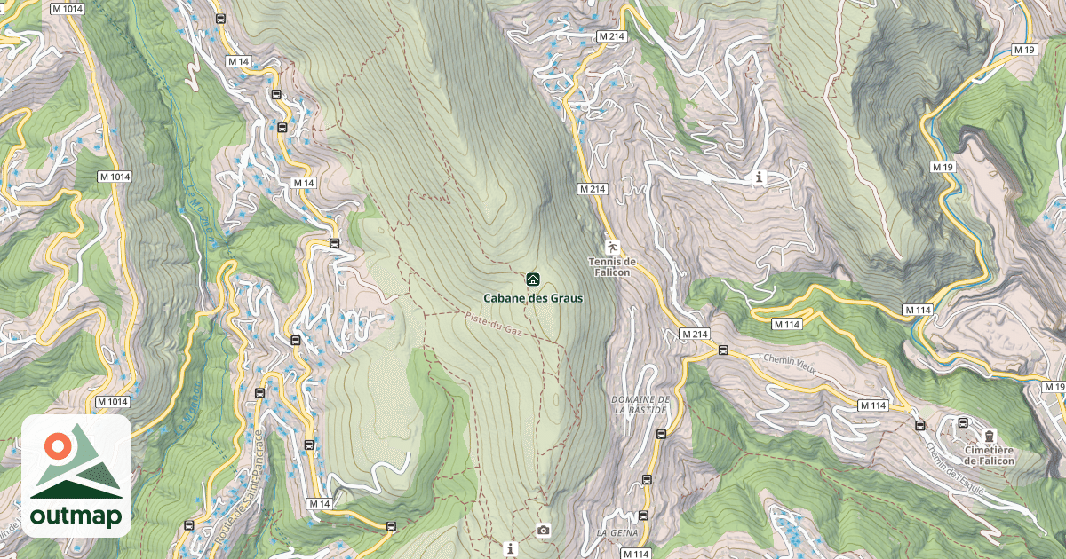 Map of Cabane des Graus