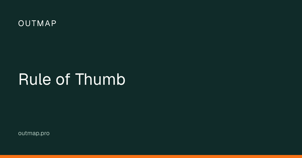 Map of Rule of Thumb