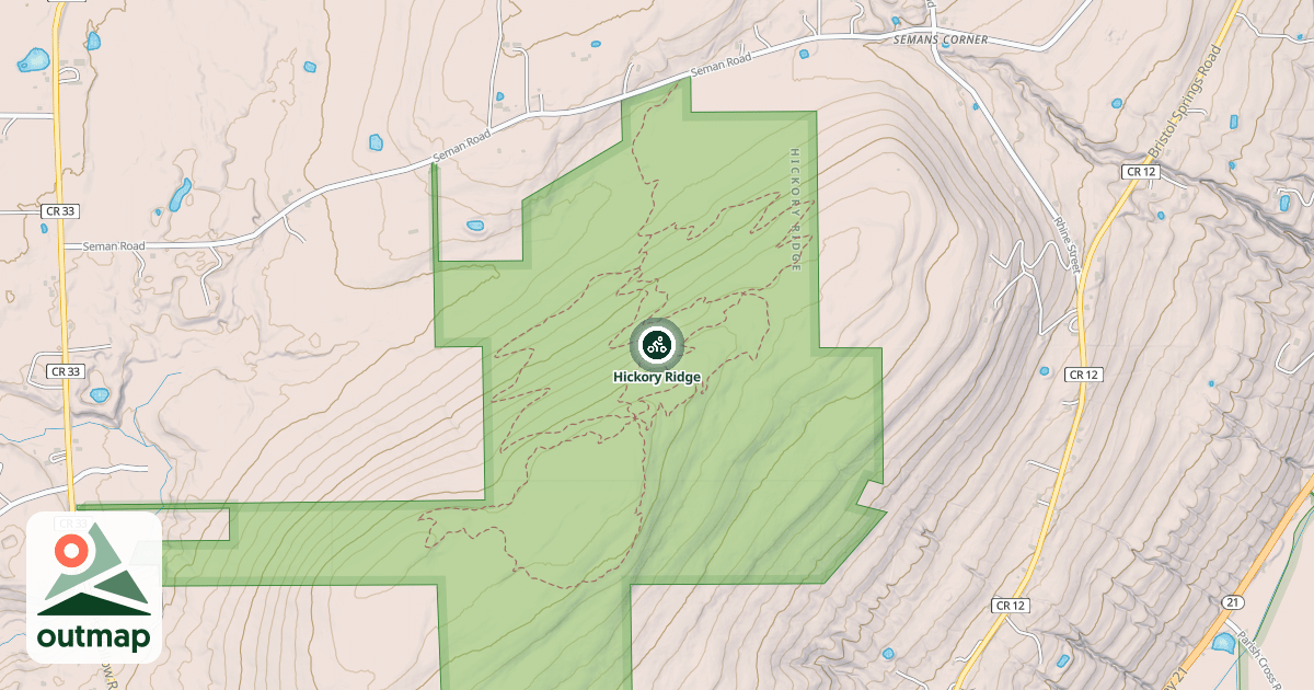 Map of Hickory Ridge