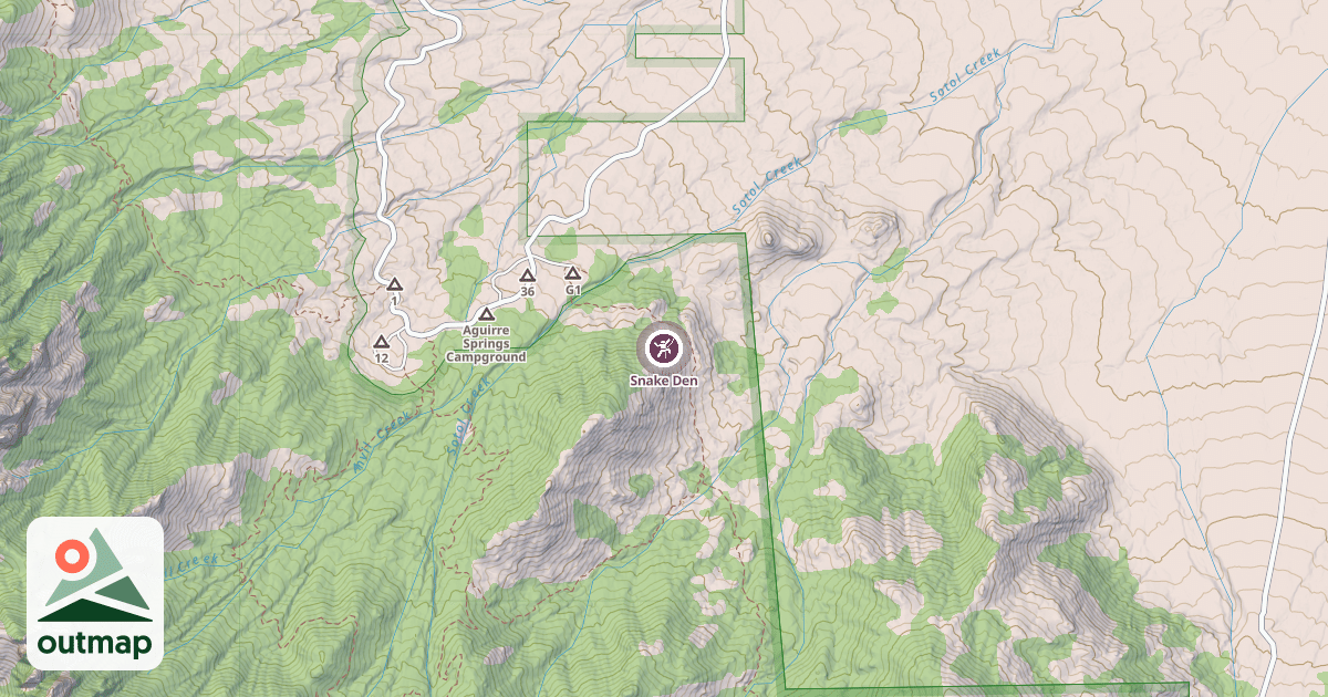 Map of Snake Den