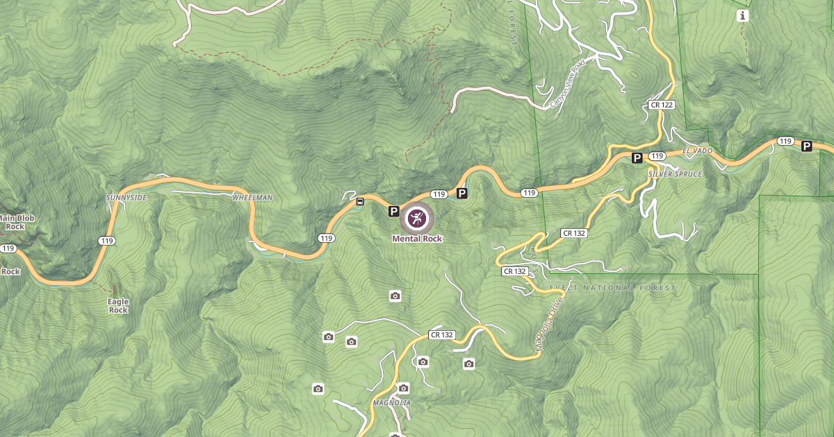 Map preview of Mental Rock