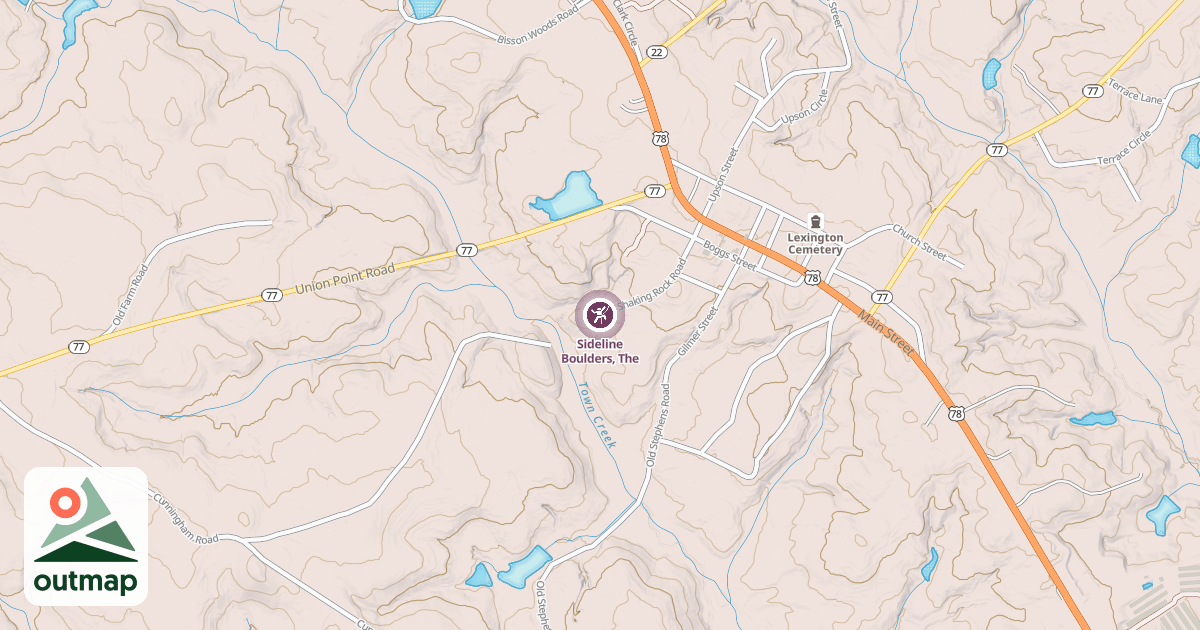 Map of Sideline Boulders, The