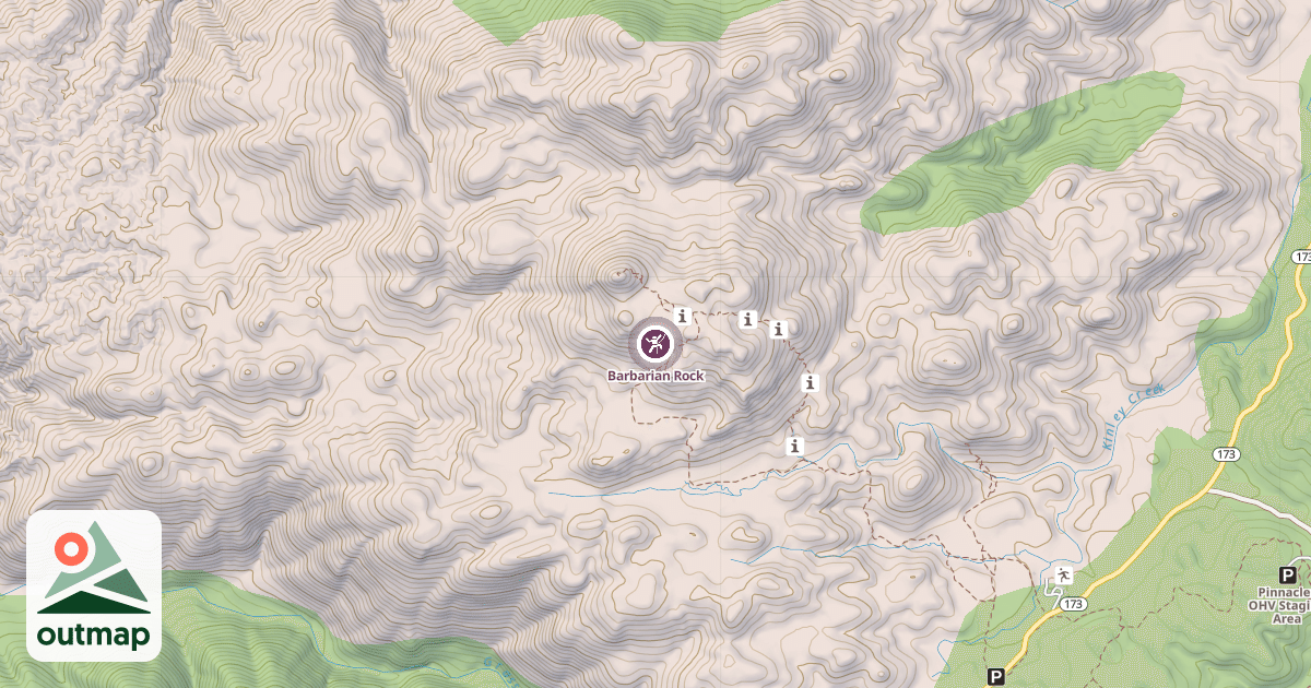 Map of Barbarian Rock
