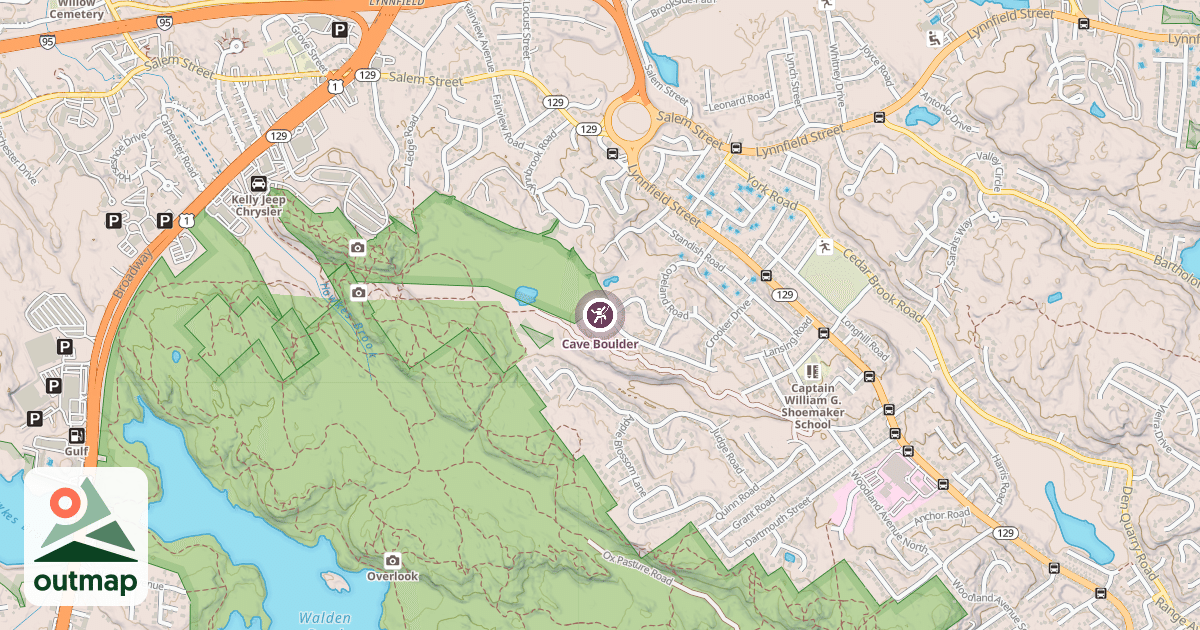 Map of Cave Boulder
