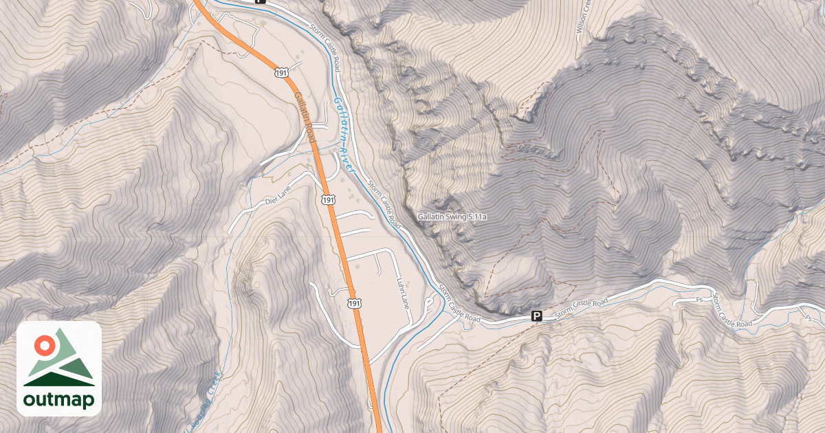 Map of Gallatin Swing