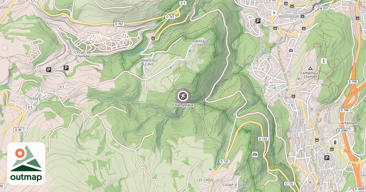 Map of Champeaux