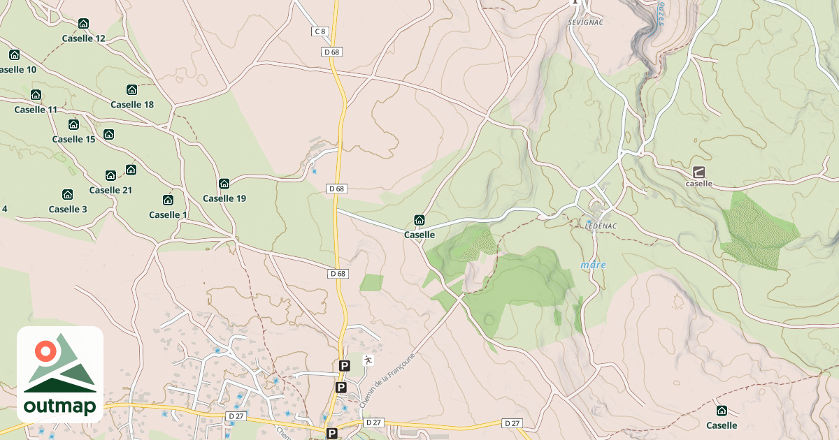 Map of Caselle
