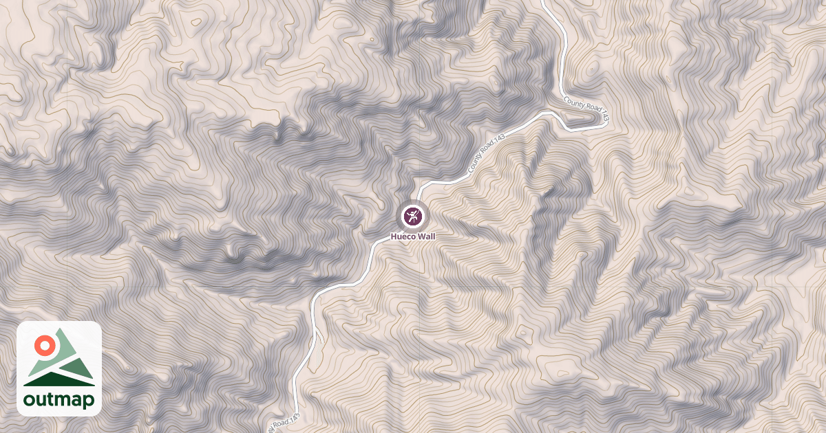 Map of Hueco Wall