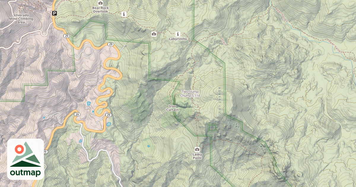 Map of Two Stump Chump