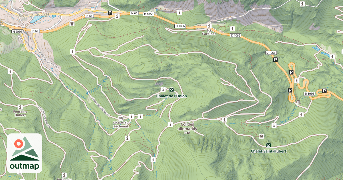 Map of Chalet de l'Union