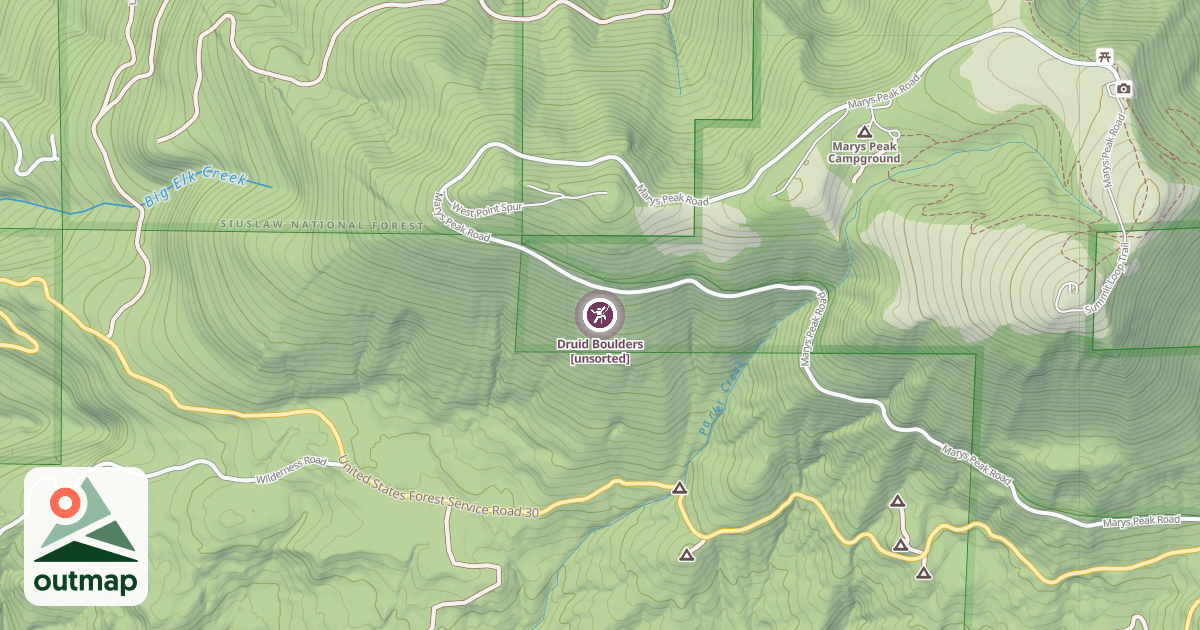 Map of Druid Boulders [unsorted]