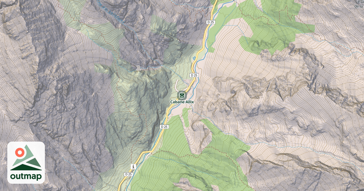 Map of Cabane Allix