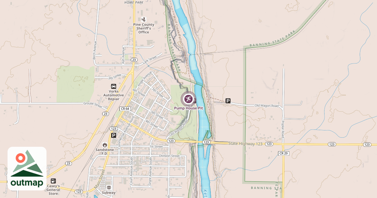 Map of Pump House Pit