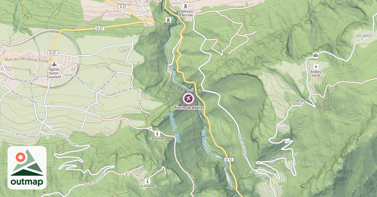 Map of Pierre de Boëre
