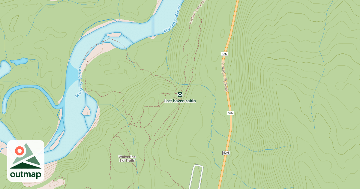 Map of Lost haven cabin