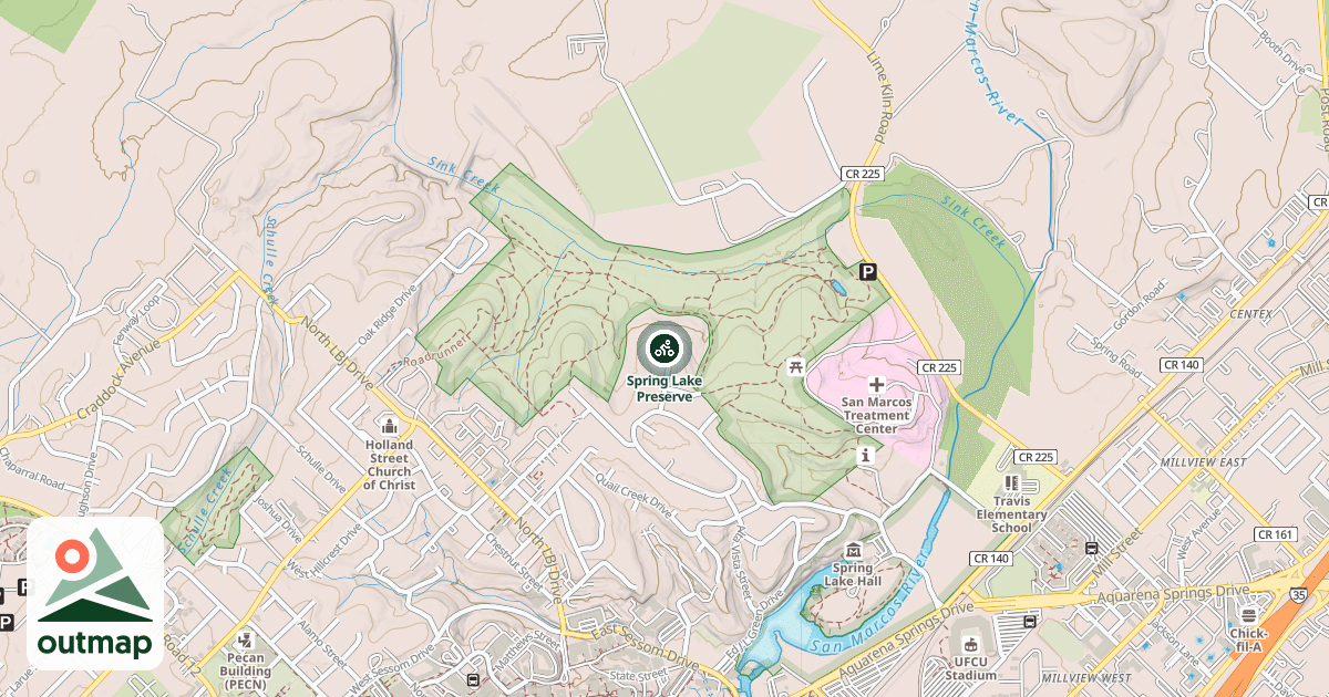 Map of Spring Lake Preserve