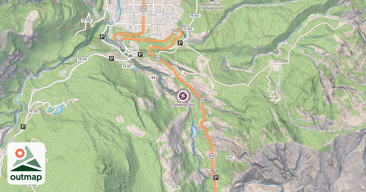 Map of Climbing Site