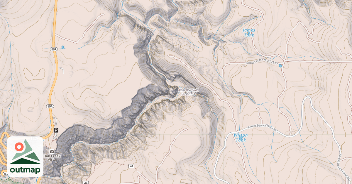 Map of After the Gold Rush
