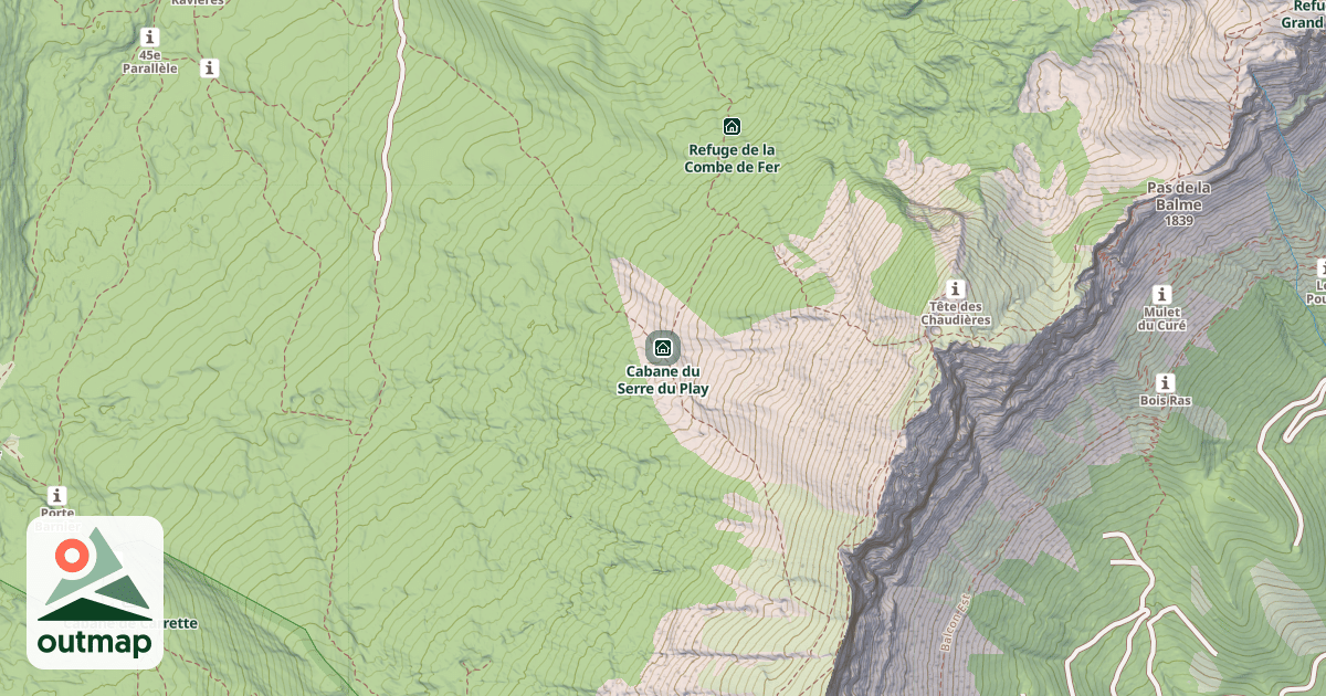 Map of Cabane du Serre du Play