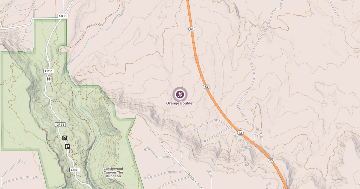 Map preview of Orange Boulder