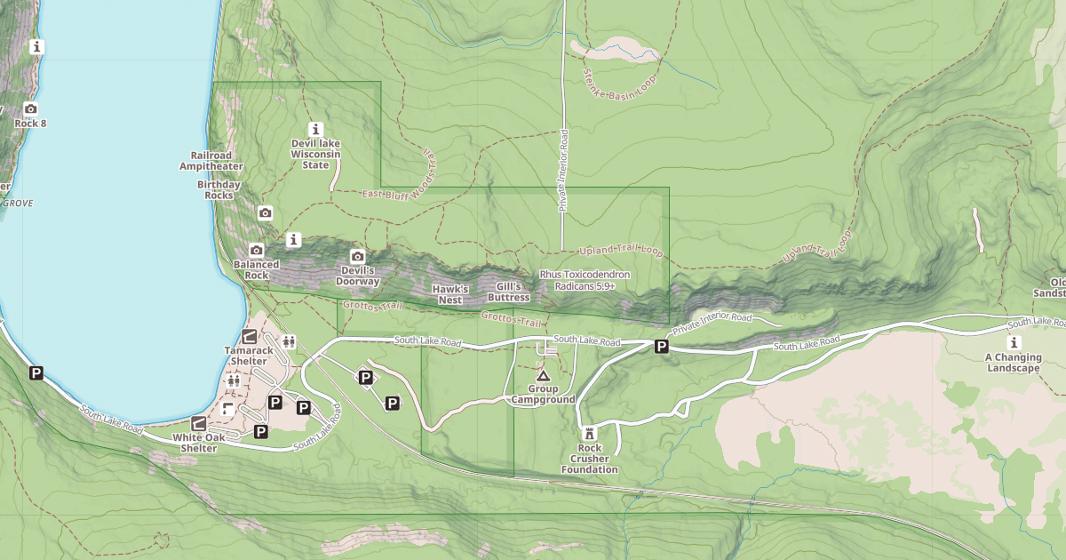 Map preview of Rhus Toxicodendron Radicans