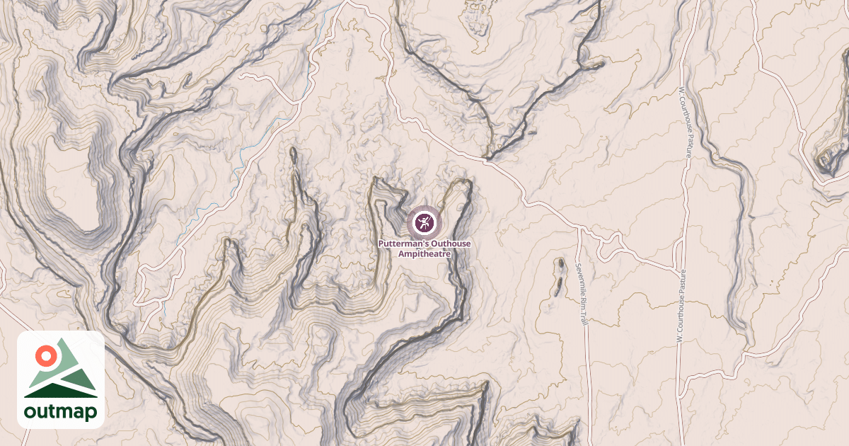 Map of Putterman's Outhouse Ampitheatre