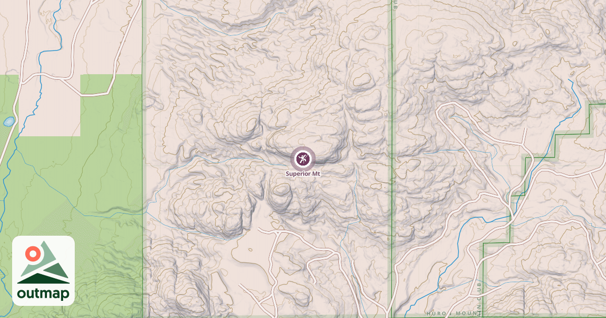 Map of Superior Mt