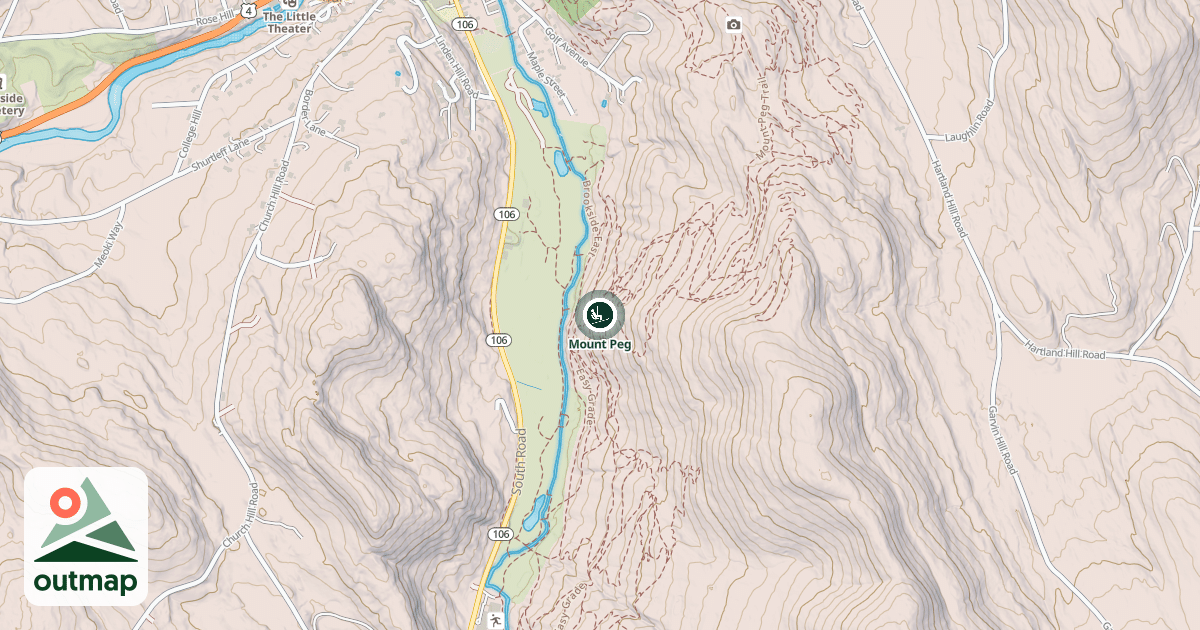 Map of Mount Peg