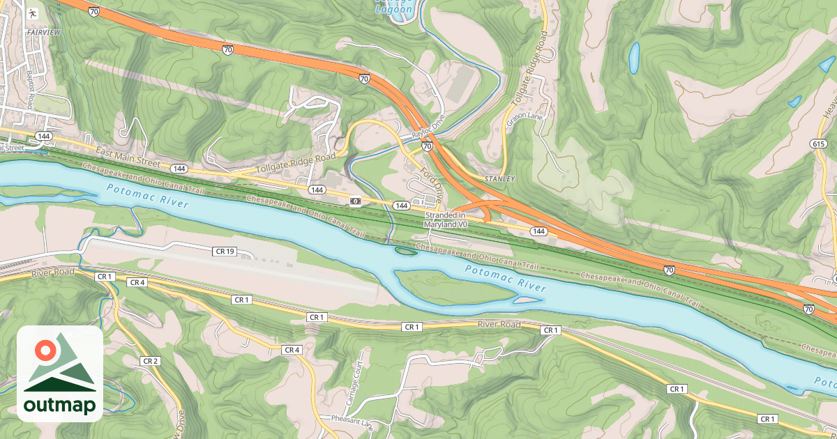 Map of Stranded in Maryland
