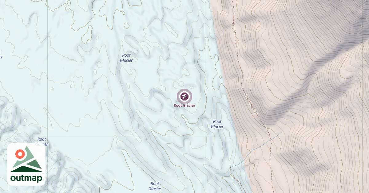Map of Root Glacier