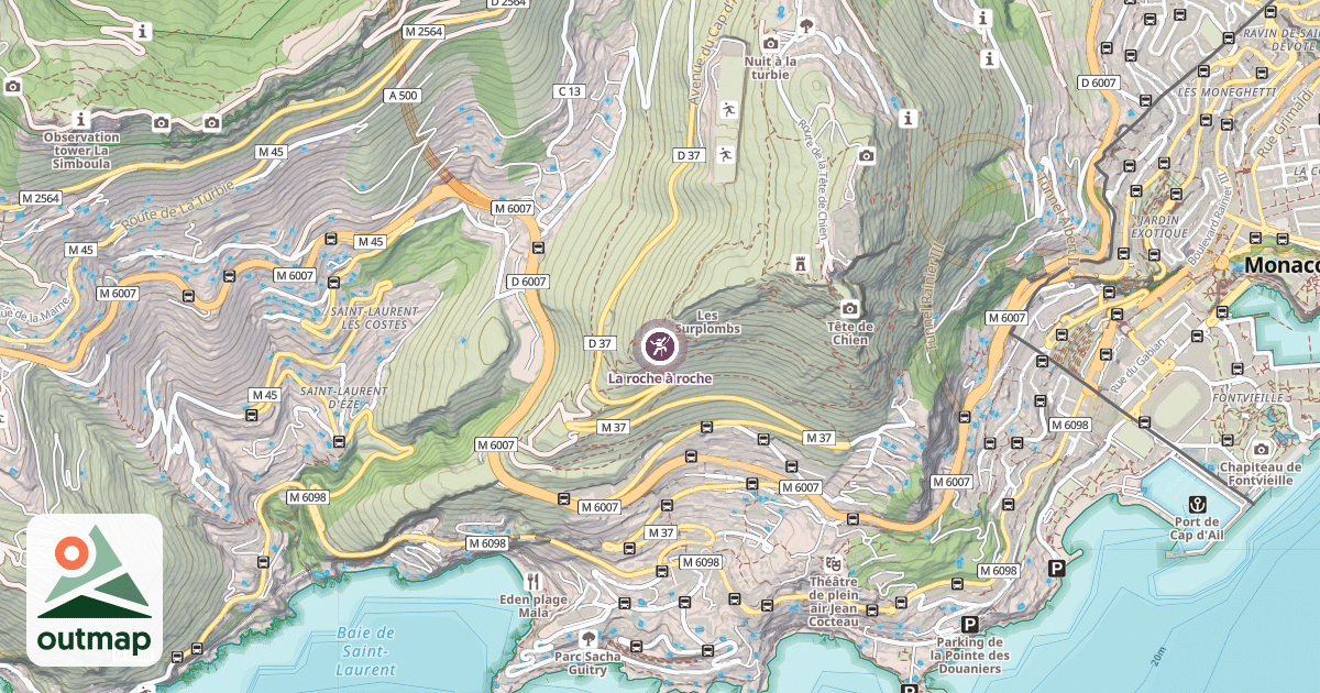Map of La roche à roche