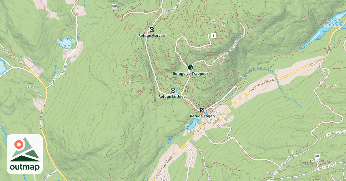 Map of Refuge Lethiecq