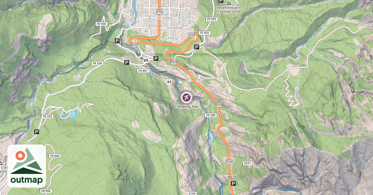Map of Climbing Site