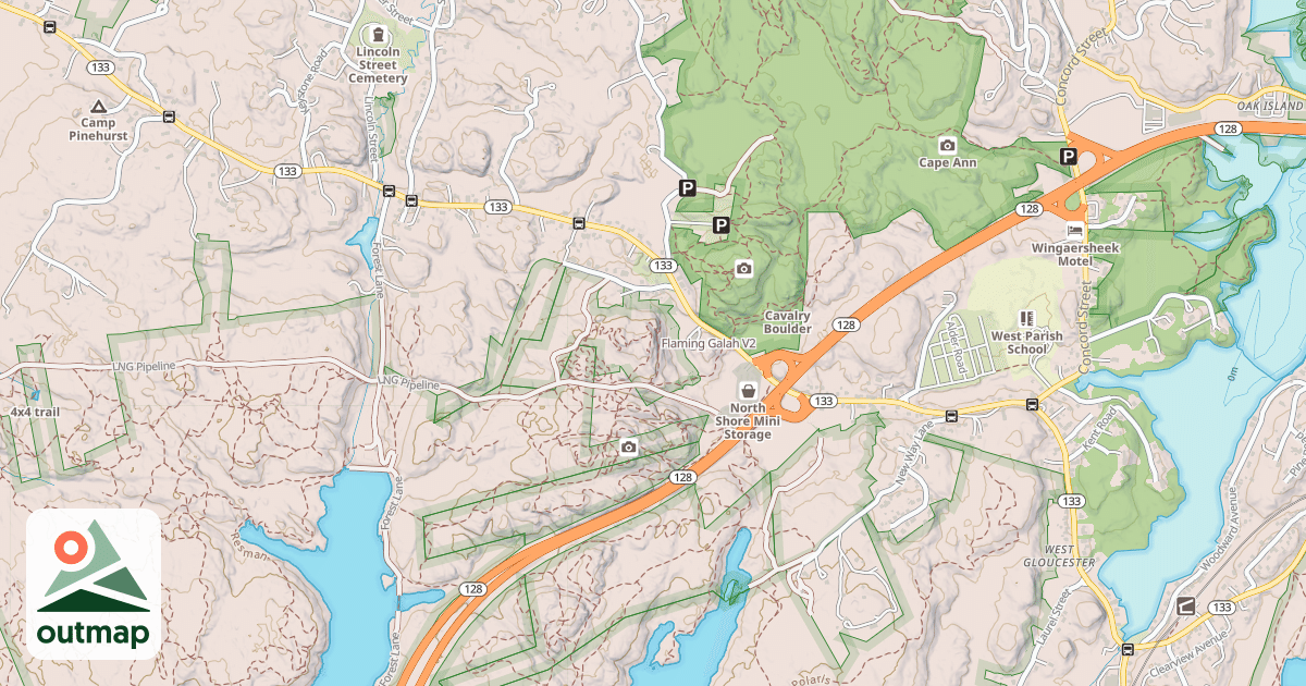 Map of Flaming Galah