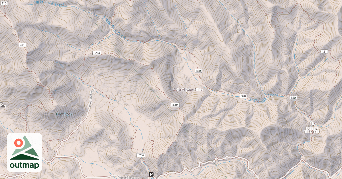 Map of Slater Alligator