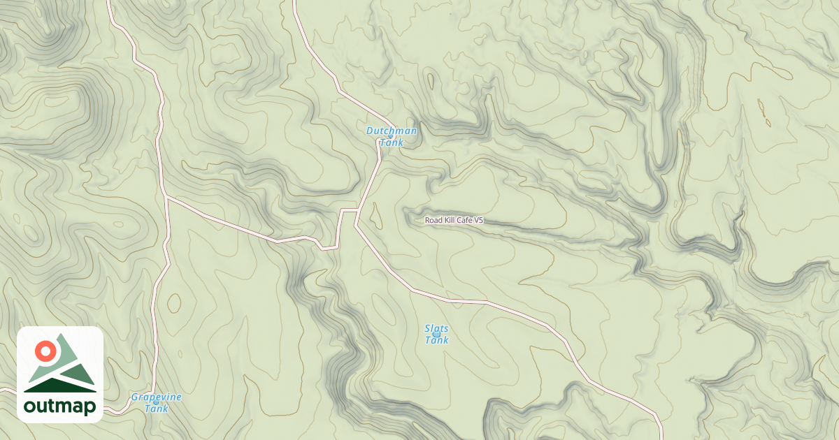 Map of Road Kill Cafe
