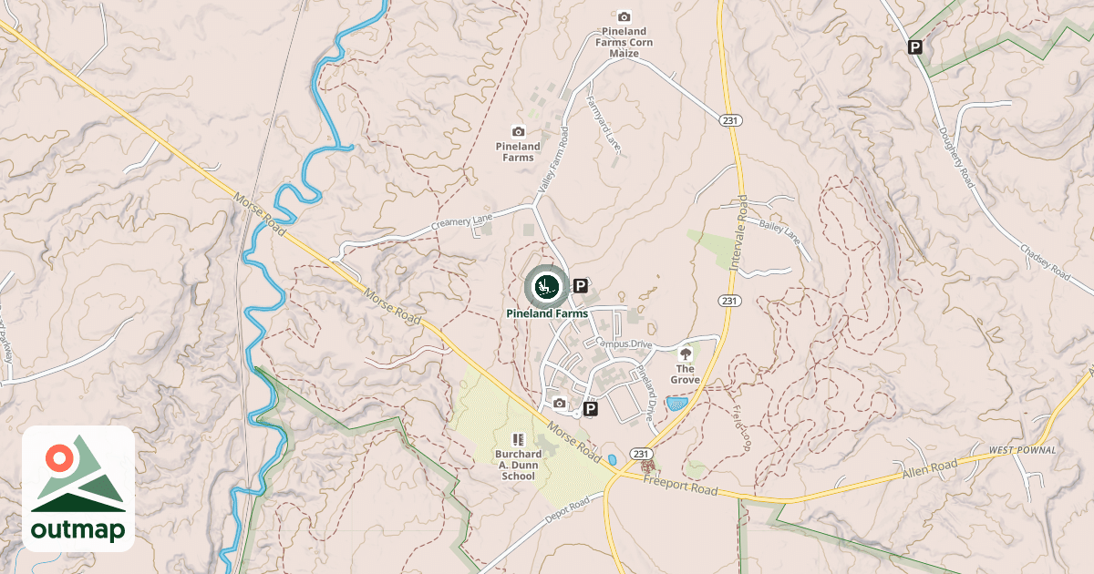 Map of Pineland Farms