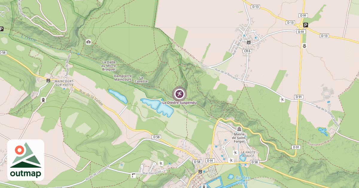 Map of Le Dièdre Suspendu