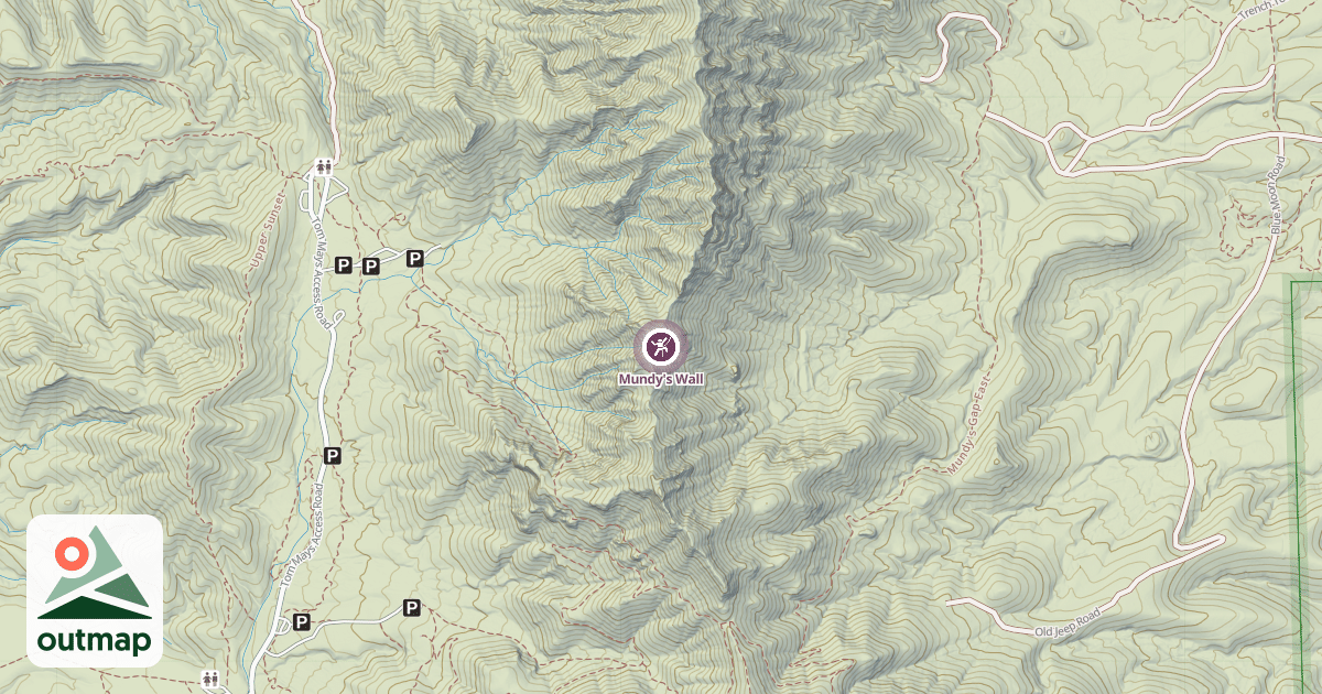Map of Mundy's Wall