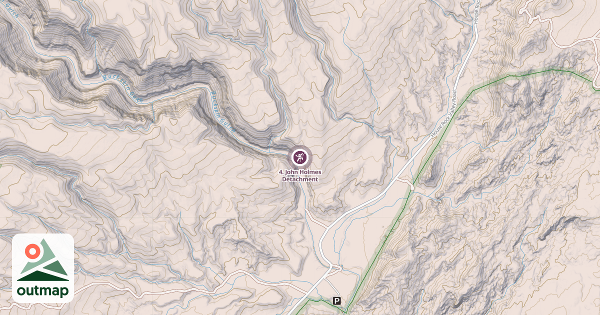 Map of 4. John Holmes Detachment