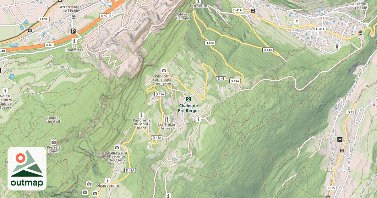 Map of Chalet de Pré-Berger