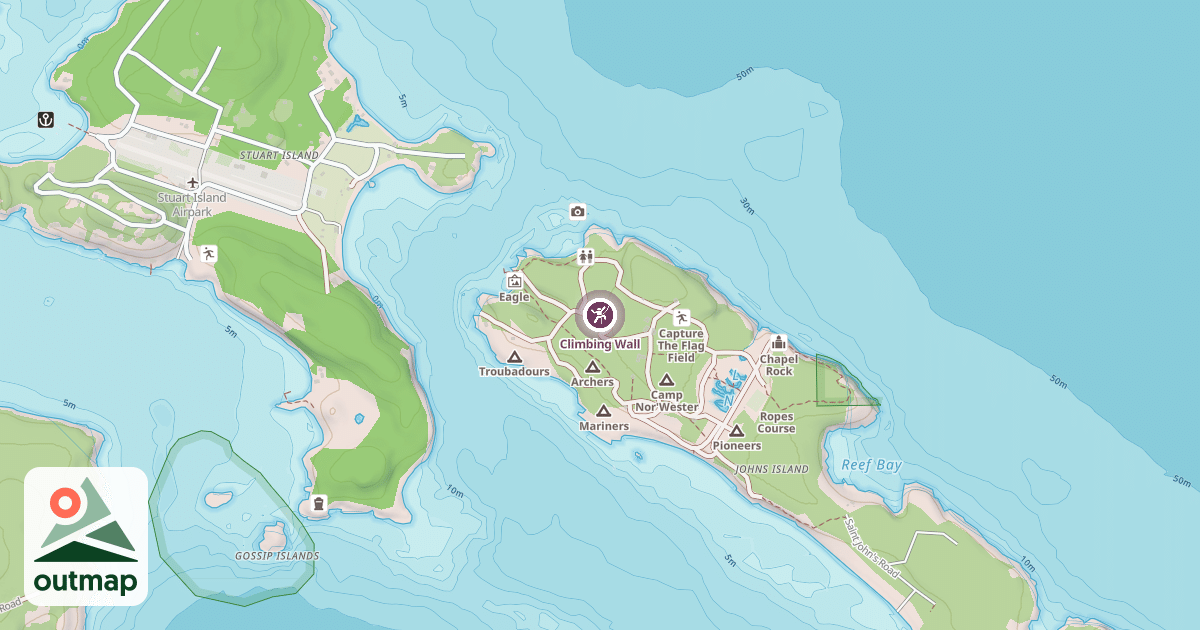 Map of Climbing Wall