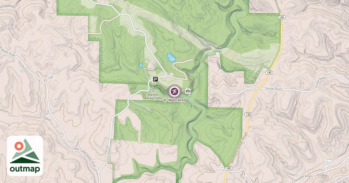 Map of A.  Main Area