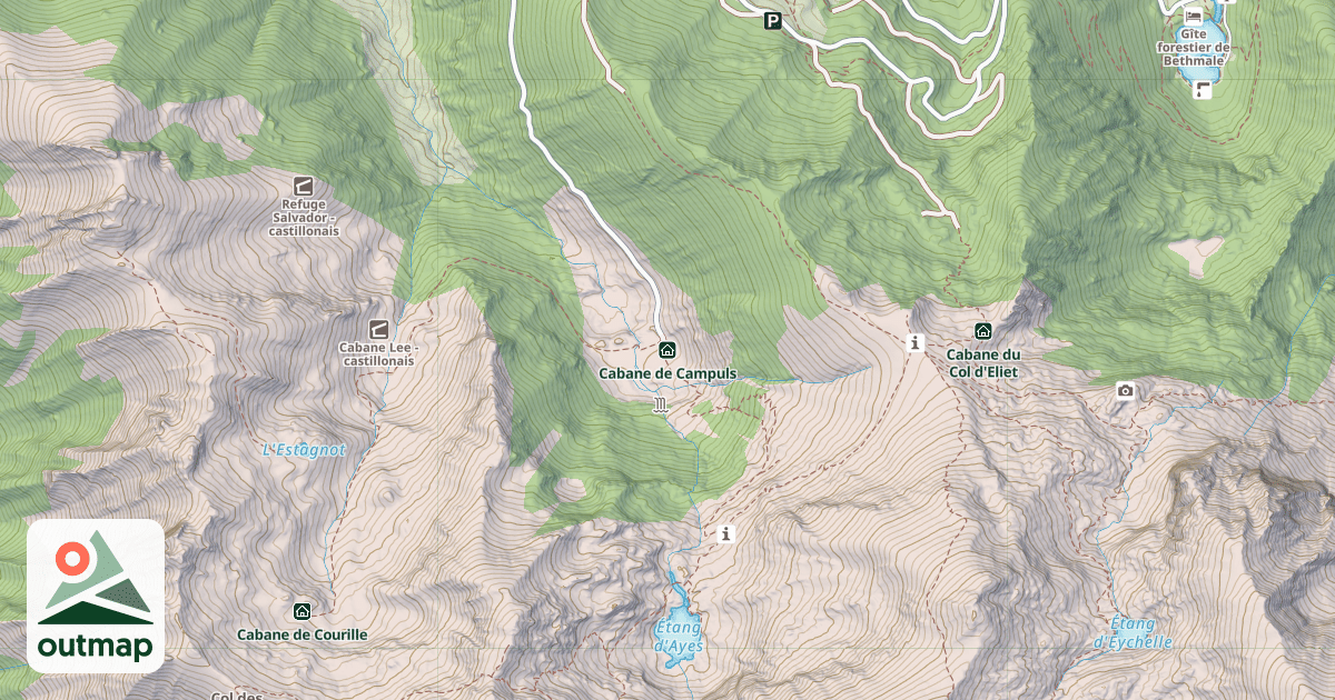 Map of Cabane de Campuls