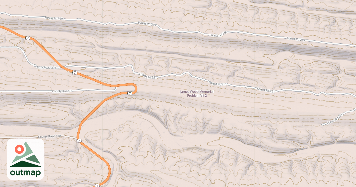 Map of James Webb Memorial Problem