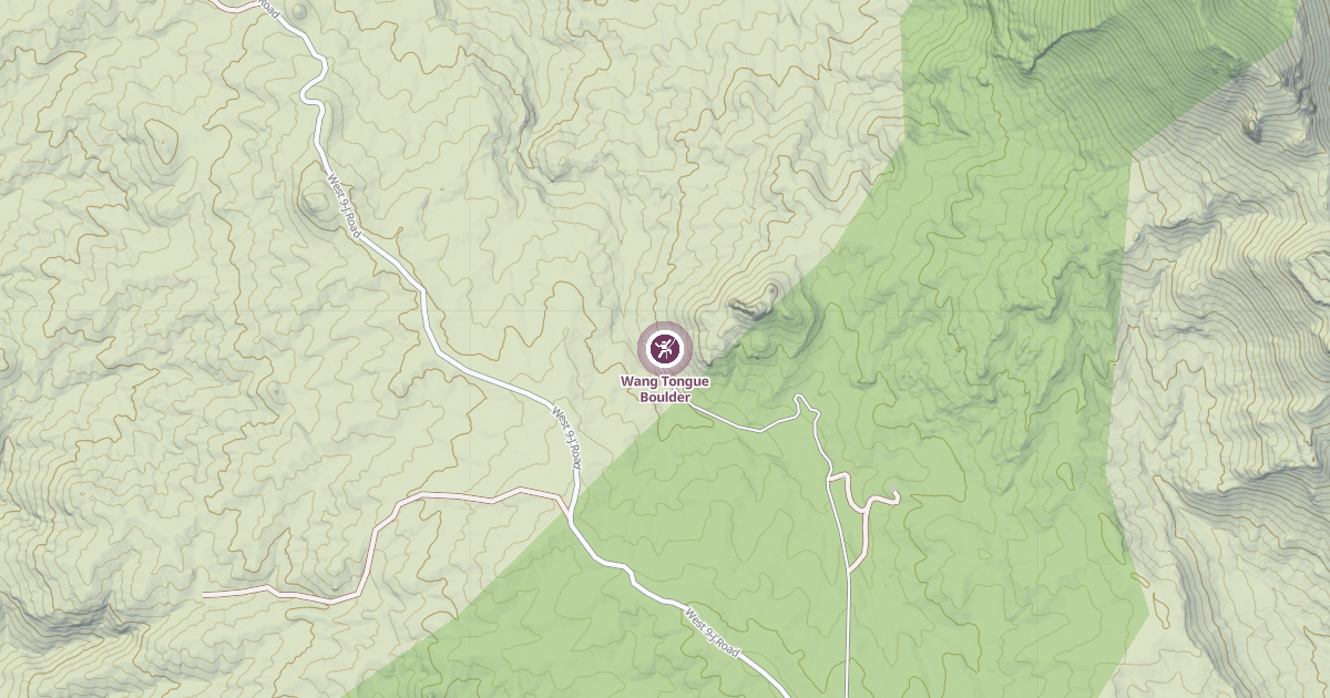 Map preview of Wang Tongue Boulder