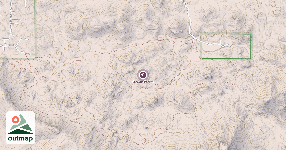 Map of Stewart Pocket