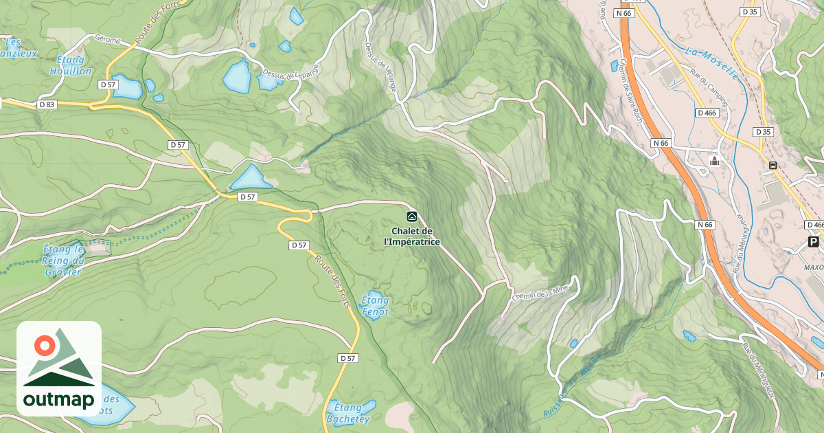 Map of Chalet de l'Impératrice