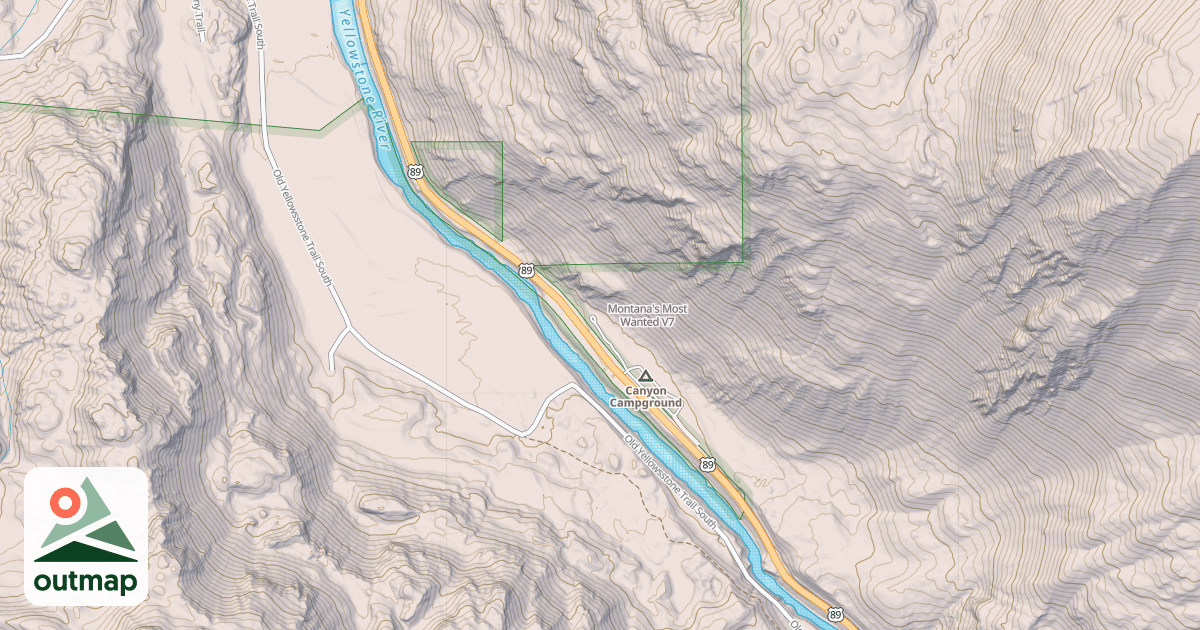 Map of Montana's Most Wanted